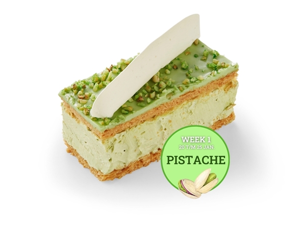 Pistache tompouce&nbsp;5 stuks