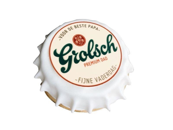 Grolsch vaderdag slagroom taartje
