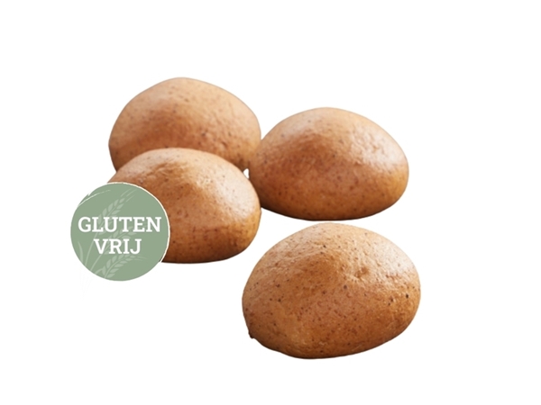 Glutenvrij bruine bollen per 4